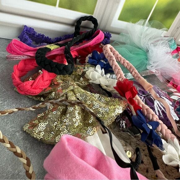 57 Piece Hair Accessories Headband Lot